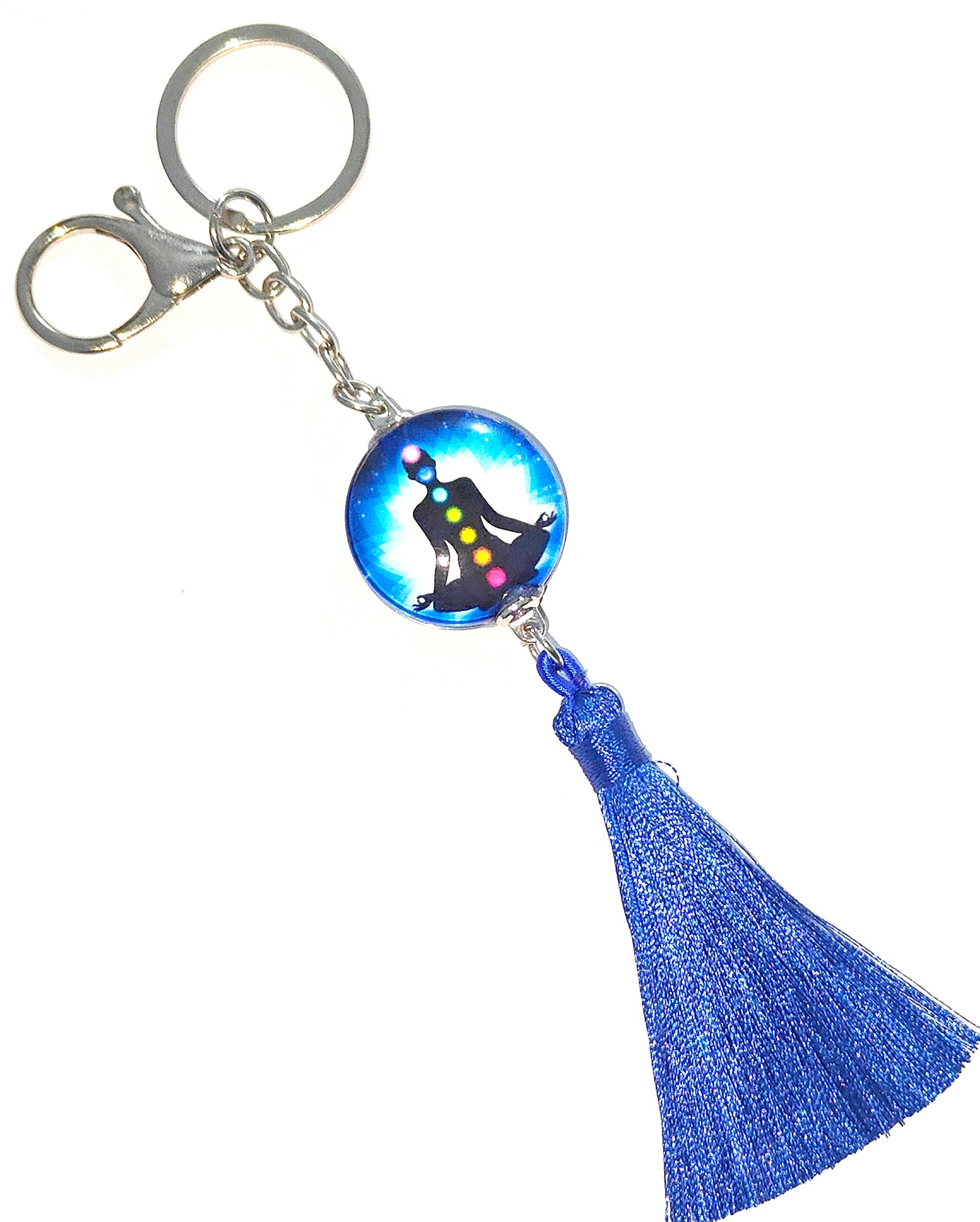 Seven Chakra Key chain with tassle