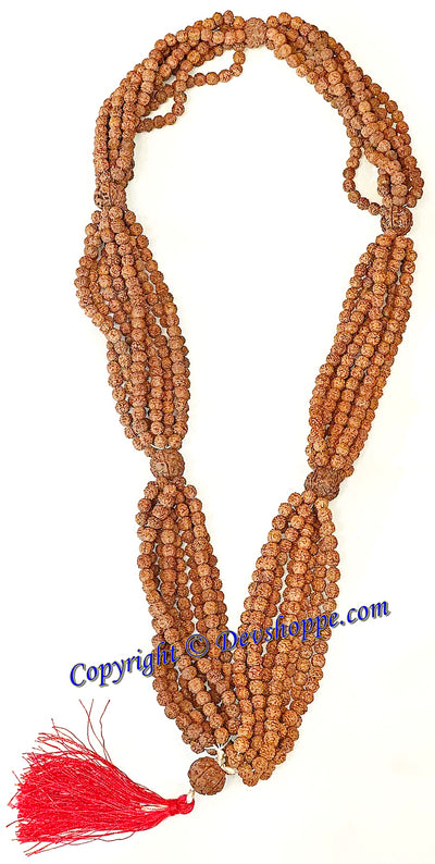 5 Mukhi / Face Rudraksha Kantha mala (1008+1 beads)