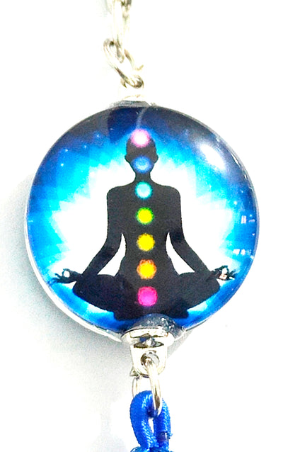 Seven Chakra Key chain with tassle