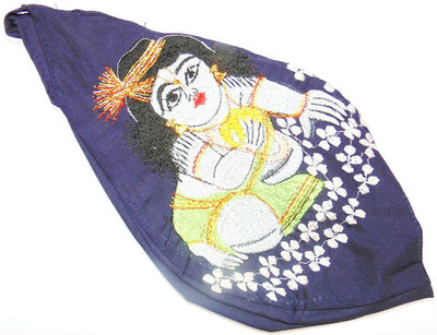 High quality embroidered Sri krishna mixed designs gomukhi japamala bags