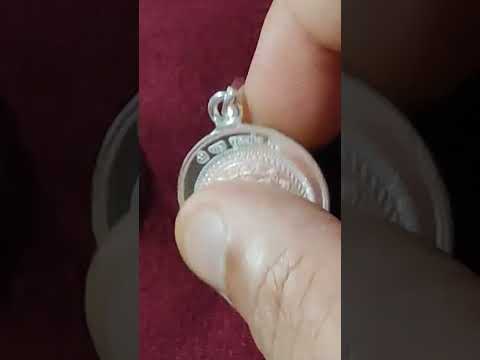 Shri Sudarshan yantra silver pendant / dollar