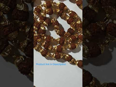 Rudraksha mala in Brass for wearing purpose