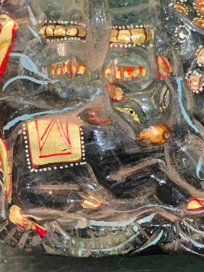 Lord Shiva with Family (Shiv Parivar) idol in Blue Fluorite stone