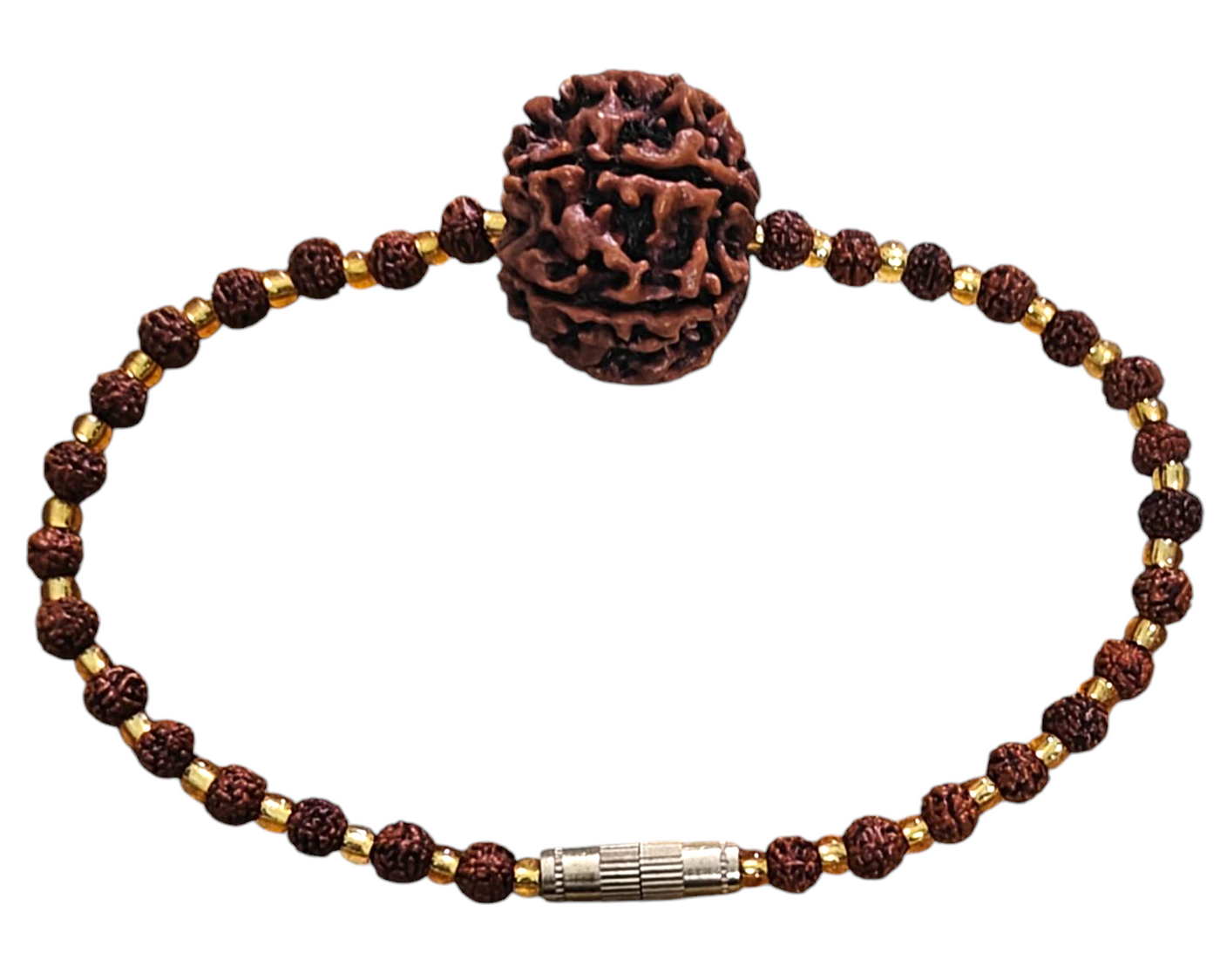 Rudraksha Seven faced bracelet with small Five faced beads