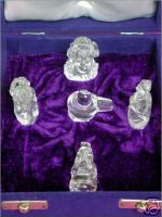 Crystal Shiv Parivar - Family of Lord Shiva idol set in pure Crystal