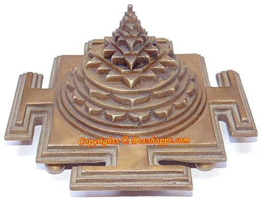 Exclusive 3D Divya Panchdhatu Maha Meru Sri Chakra Yantra - Enormous Power - Devshoppe