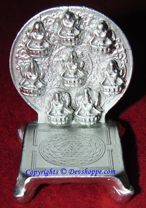 Parad Sri Ashtalakshmi Sriyantra Chowki - Devshoppe