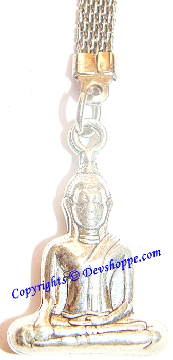 Lord Buddha metal keychain - Devshoppe