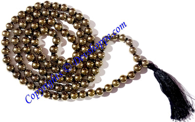 Golden Pyrite mala of premium quality - Devshoppe