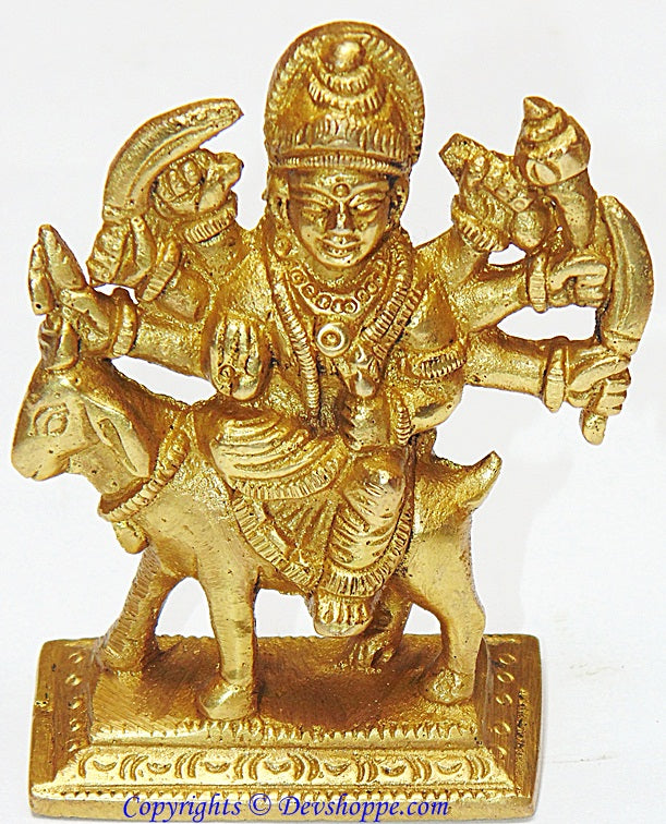 Meldi mata idol in brass - Devshoppe