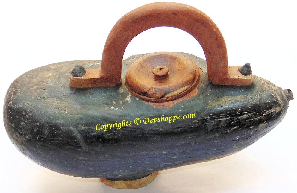 Rare Authentic Daryai Kamandal / Sadhu Kamandalam / Kamandalu Made up of Sea Coconut - Devshoppe