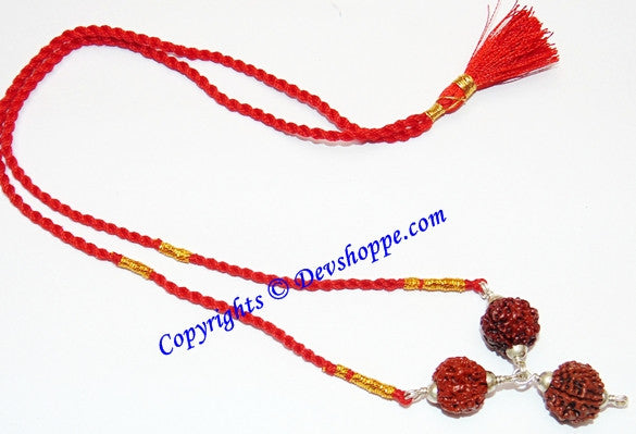 Saraswati Maa Rudraksha Pendant for Good Results in Studies and Knowledge - Devshoppe