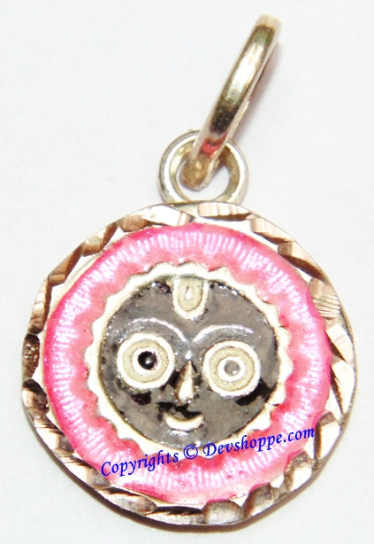 Sri Jagannath Pendant in Silver - Devshoppe