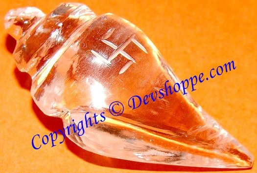 Crystal Shankha for Wealth , Prosperity , Good luck and removal of negativity - Devshoppe