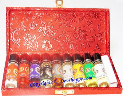 Set of nine Fragrance oils for all nine planets - Devshoppe