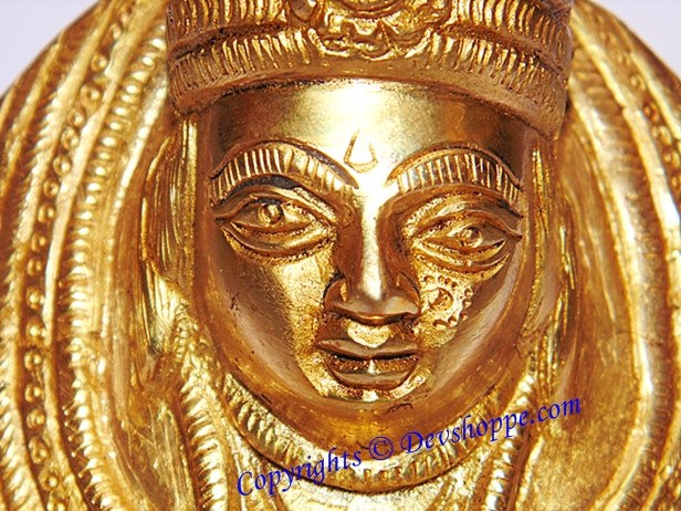 Goddess Tulja Bhavani idol in brass - Devshoppe