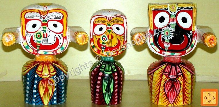 Idols of Lord Jagannath, Balabhadra and Subhadra - Devshoppe