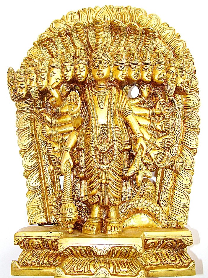 Lord Vishnu Virat Swaroop Statue - Made in Brass - Devshoppe