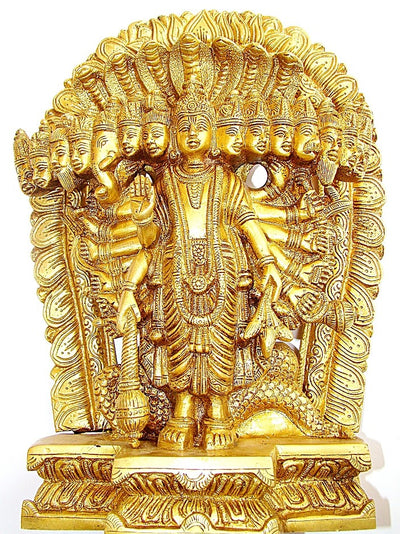 Lord Vishnu Virat Swaroop Statue - Made in Brass - Devshoppe