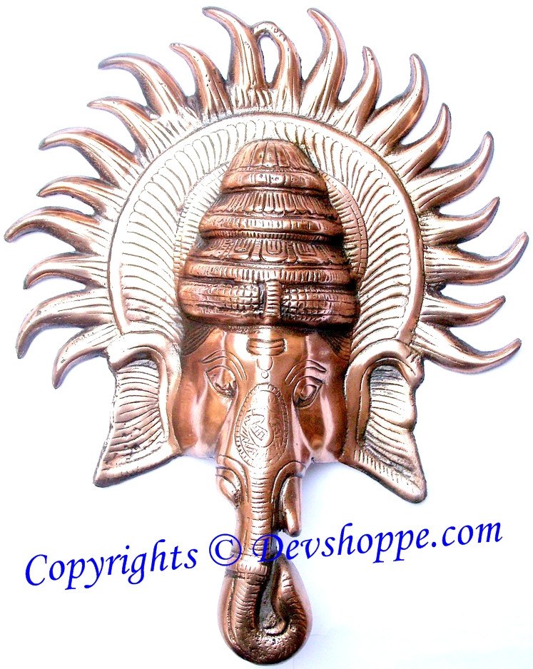 Ganesha Face wall hanging - Devshoppe