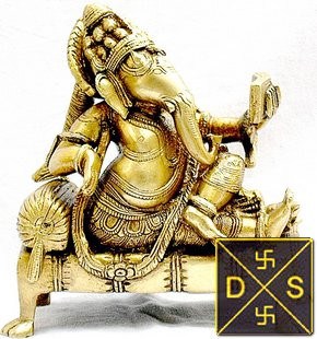 Lord Ganesha reading book - Devshoppe