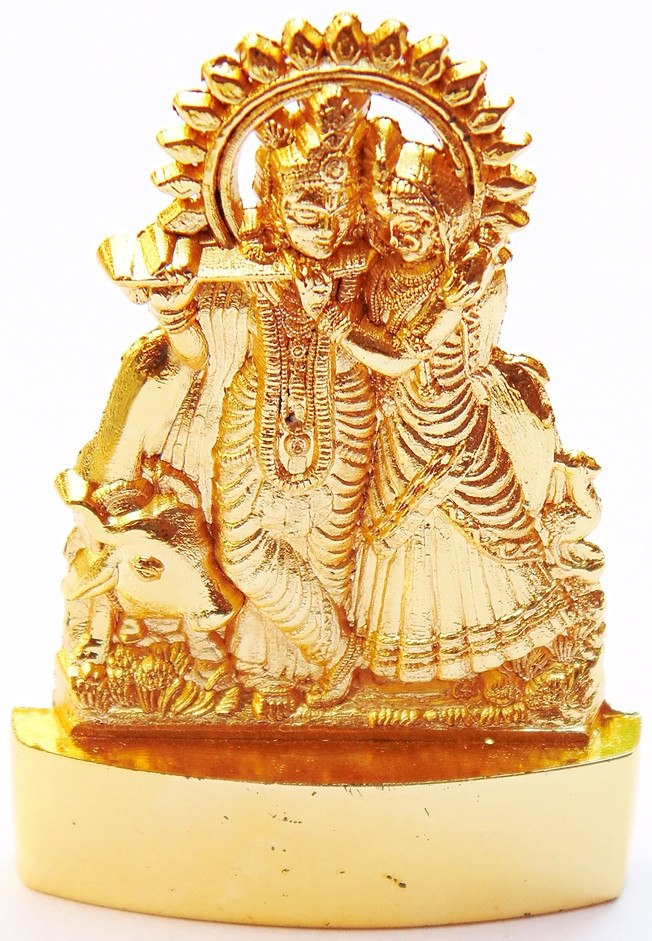 Set of ten small Radha Krishna idols for gifting purpose - Devshoppe