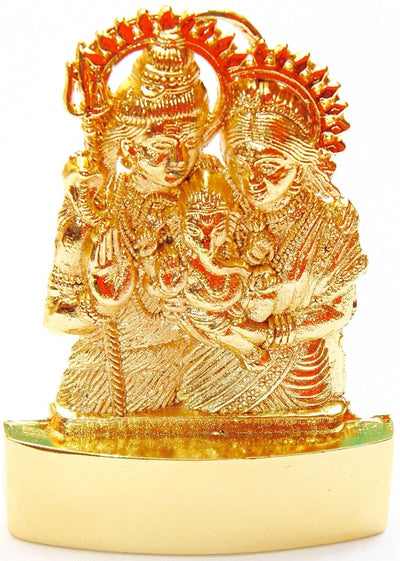 Set of ten small Shiv Parivar idols (family of Shiva) for gifting purpose - Devshoppe