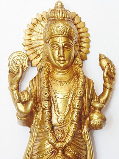 Sri Dhanvantri (Dhanvantari) idol in brass - Devshoppe