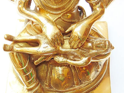 Sri Narasimha killing Hiranyakashipu brass idol - Devshoppe