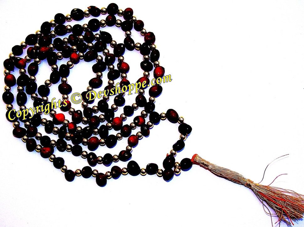 Black Chirmi mala for Protection and Courage - Devshoppe