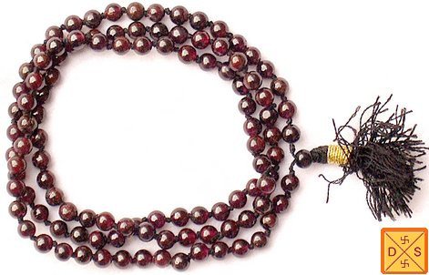 Garnet mala to enhance body strength and removing negative energy - Devshoppe