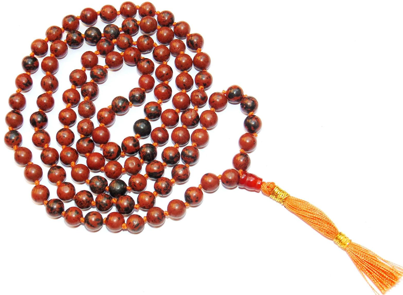 Mahogany Obsidian mala to get rid of Negative energies and to gain positivity - Devshoppe