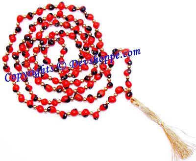 Red Chirmi mala for wealth and prosperity - Devshoppe