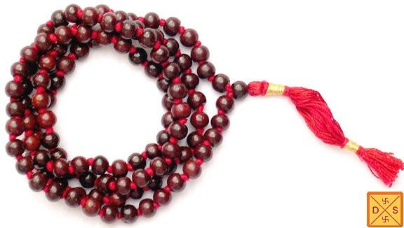 Red Sandalwood (lal chandan) mala Premium Quality - Devshoppe