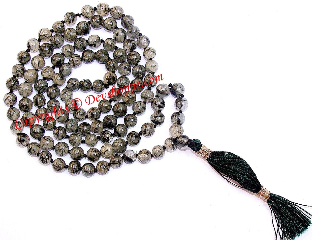 Rutile quartz mala to attract love and stabilize relationships - Devshoppe