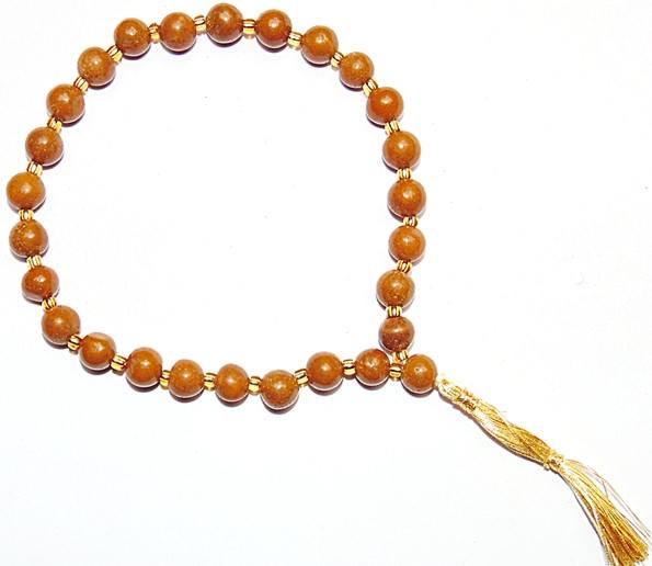 Yellow Jasper wrist mala 27+1 beads - Devshoppe