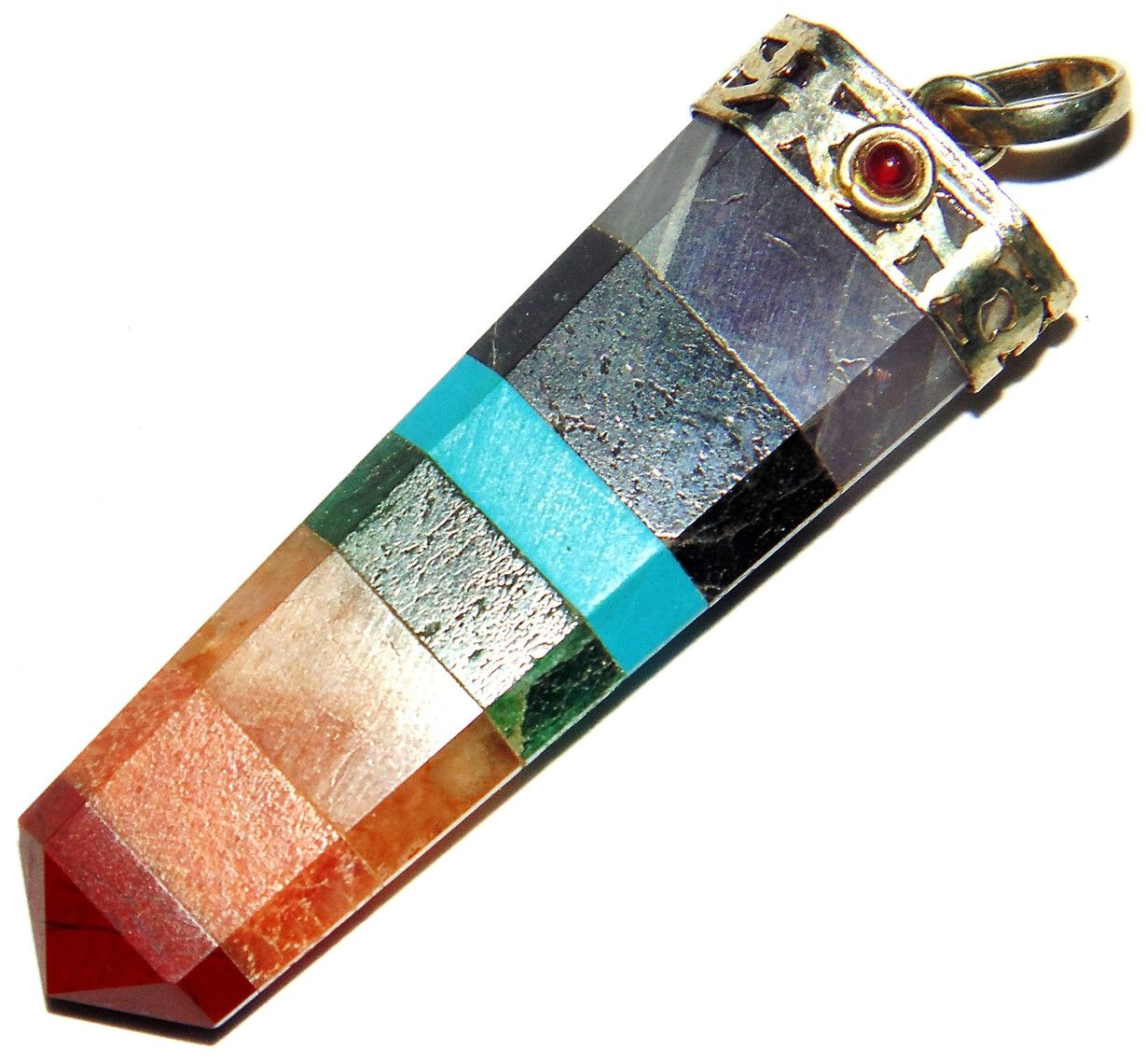 7 Chakra Healing Pendant with Garnet - Devshoppe