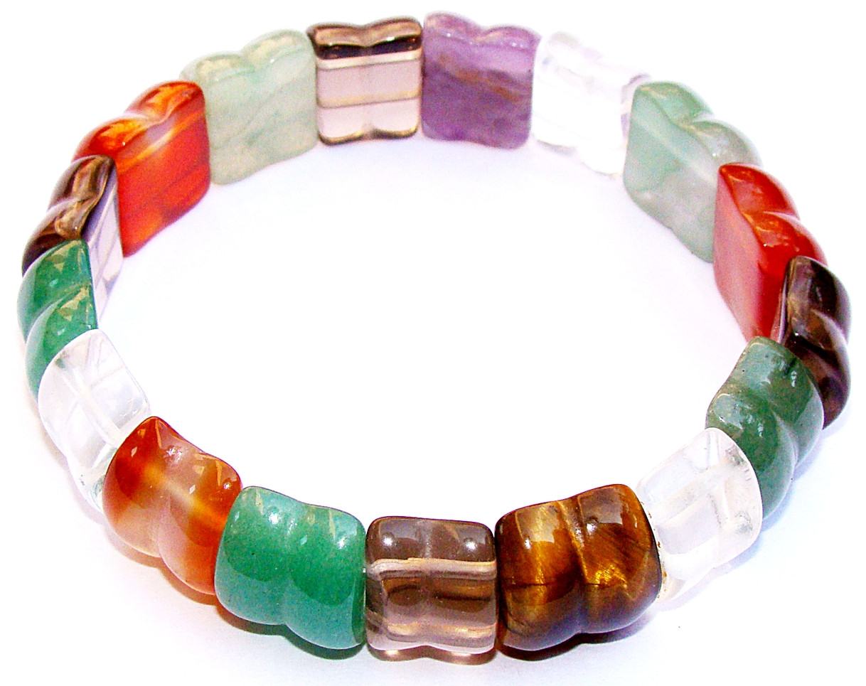 Multi Color Gemstone Bracelet, 7