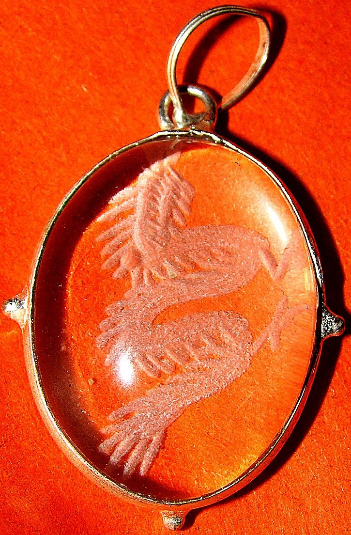 Feng Shui Dragon pendant in Crystal - Devshoppe