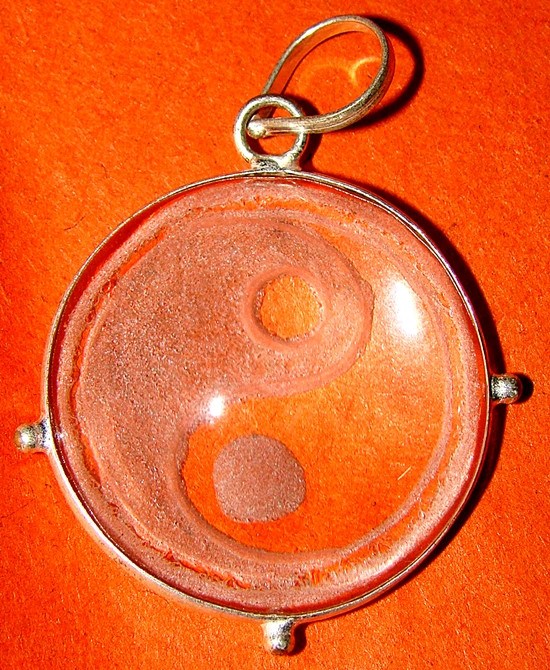 Feng Shui Yin Yang Crystal Pendant - Devshoppe