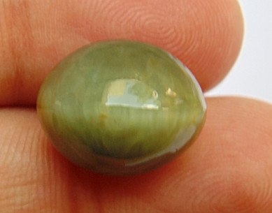 Lab Certified Natural Cat's eye gemstone (Lehsuniya) 17.46 Carat - Devshoppe