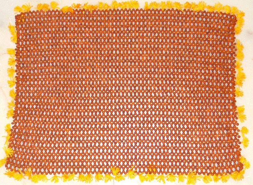 Rudraksha mat , made from 9 mm premium quality Rudrakshas - Devshoppe