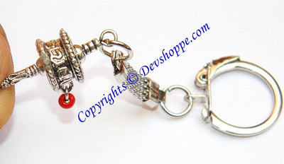 Buddhist Dharma Prayer wheel Keychain - Devshoppe