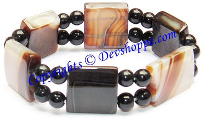 Bulls eye (Bullseye) Agate Bracelet to remove fear - Devshoppe