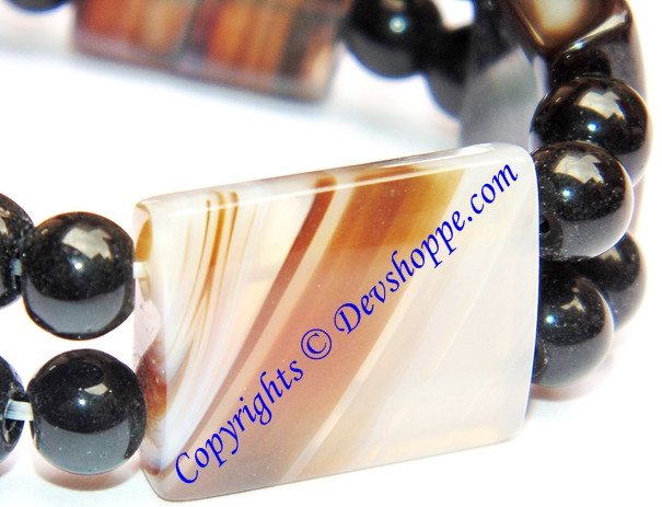 Bulls eye (Bullseye) Agate Bracelet to remove fear - Devshoppe