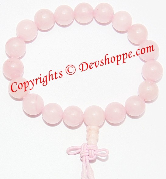 Rose Quartz power bracelet ~ High quality beads - Devshoppe