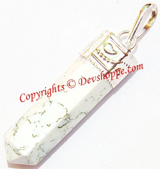 Tree Agate pendant in White metal - Devshoppe