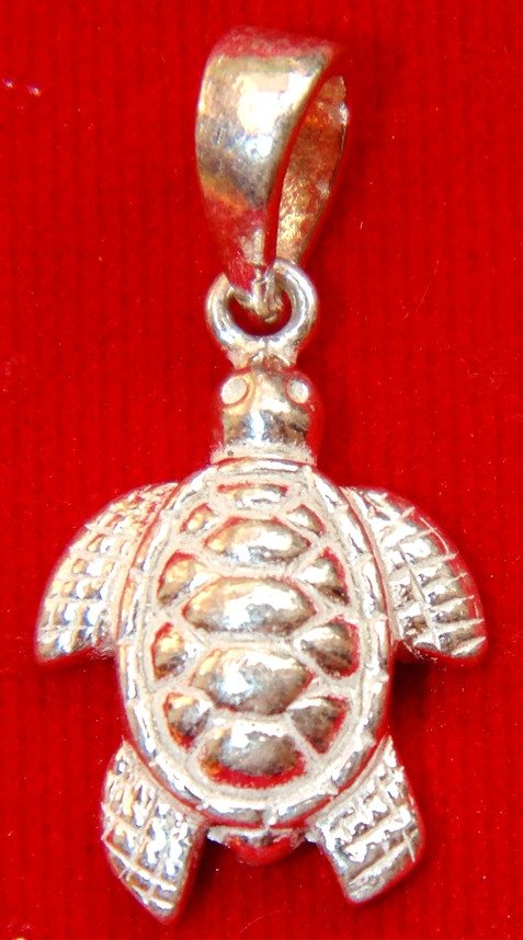 Pure Silver Tortoise (Kurma) pendant - Devshoppe