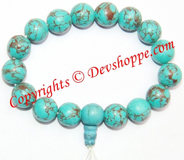 Turquoise ( Firoza ) Power bracelet , high quality beads - Devshoppe