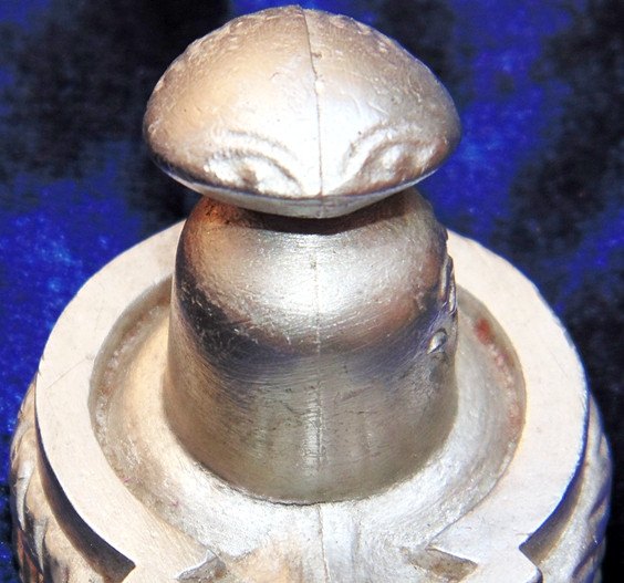 Parad Shivling / Parad Shivlingam with Naag 350 gms ( 2 inch) - Devshoppe